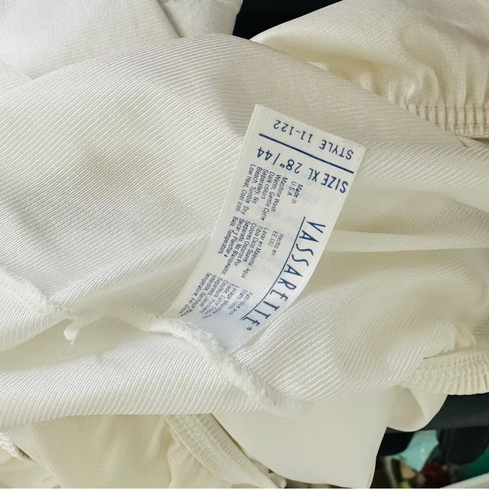 Vassarette‎ VTG White Half Slip Size XL 28/44